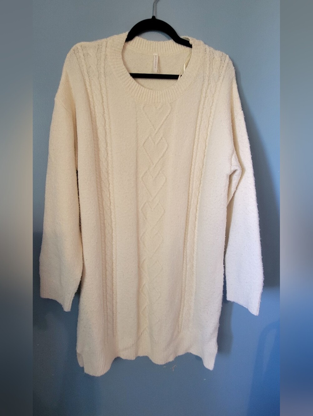 Soft Off-White Sweater Dress